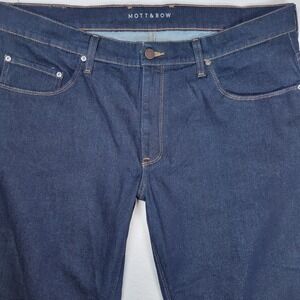 Mott & Bow Jeans Mens 38x30 Blue Oliver Straight Stretch Denim Dark Wash